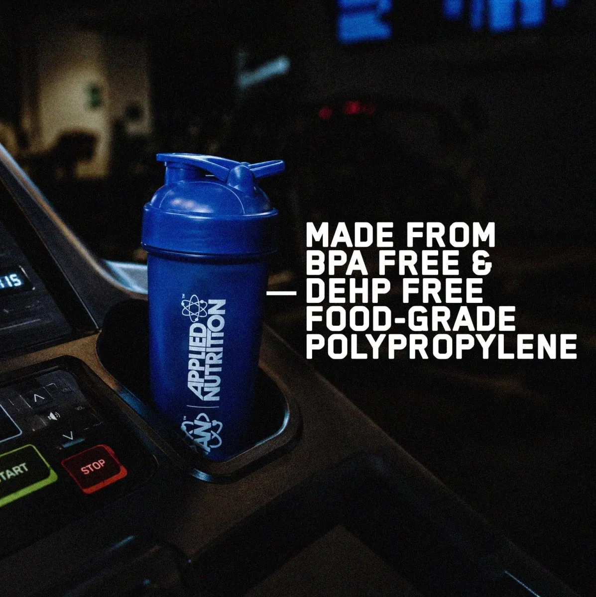 Applied Nutrition Premium Shaker 800ml Blau mit Kugelstab