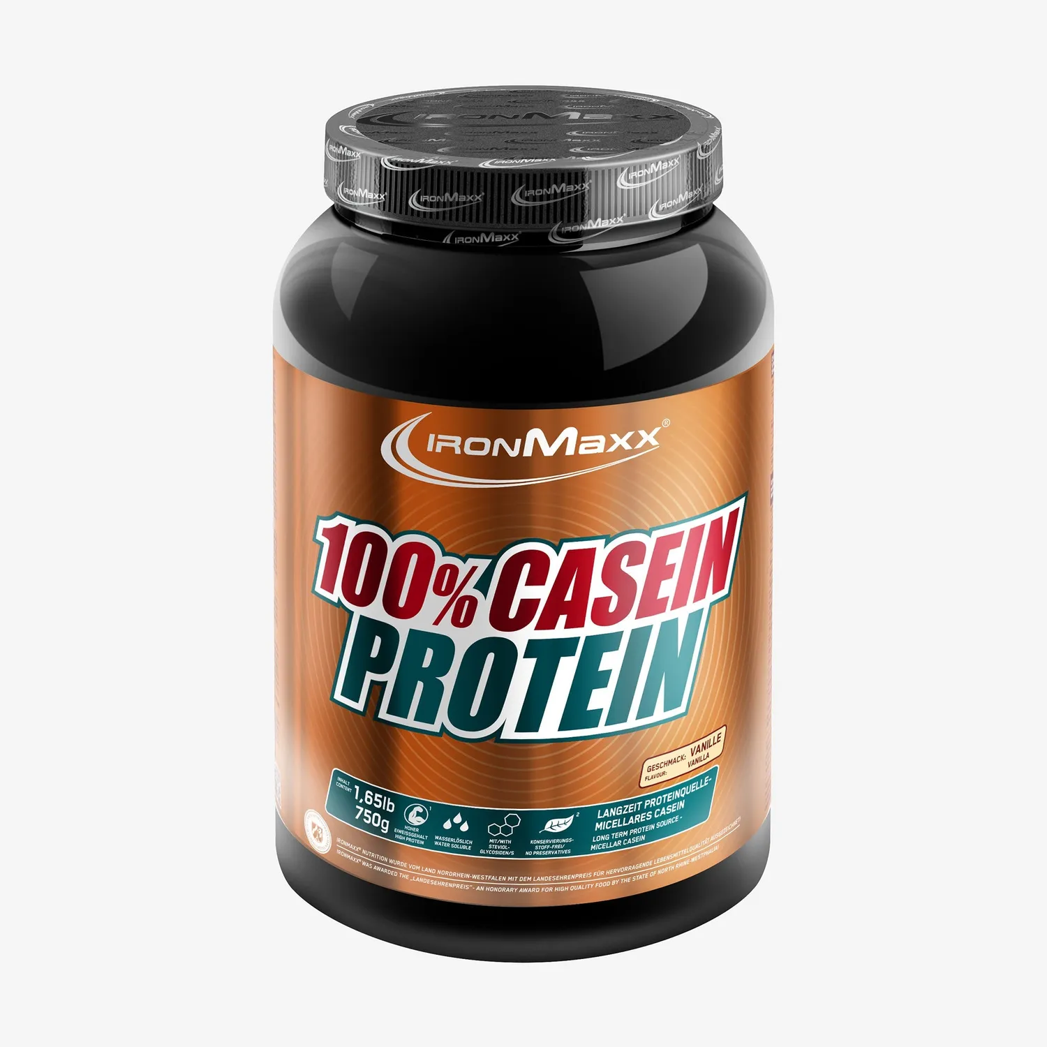 Iron Maxx 100% Casein Protein Pulver Vanille 750 g Slow Release