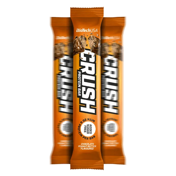 BioTechUSA Crush Bar Proteinriegel 64 g Cookies & Cream ohne Zuckerzusatz