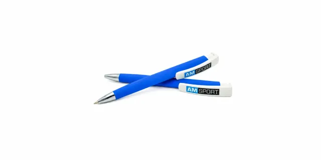 AMSPORT Kugelschreiber blau mit Logo