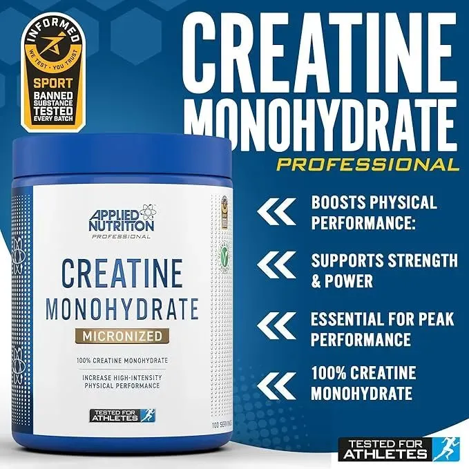 Applied Nutrition Kreatin-Monohydrat Pulver Neutral 500g