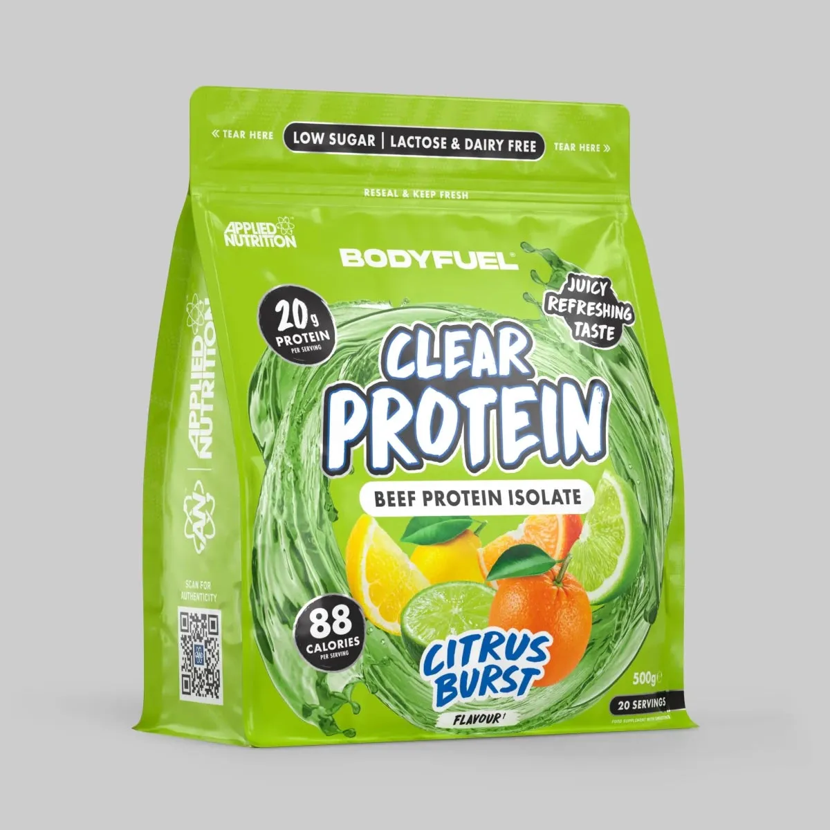 BODYFUEL Clear Beef Protein Isolat 500g Citrus