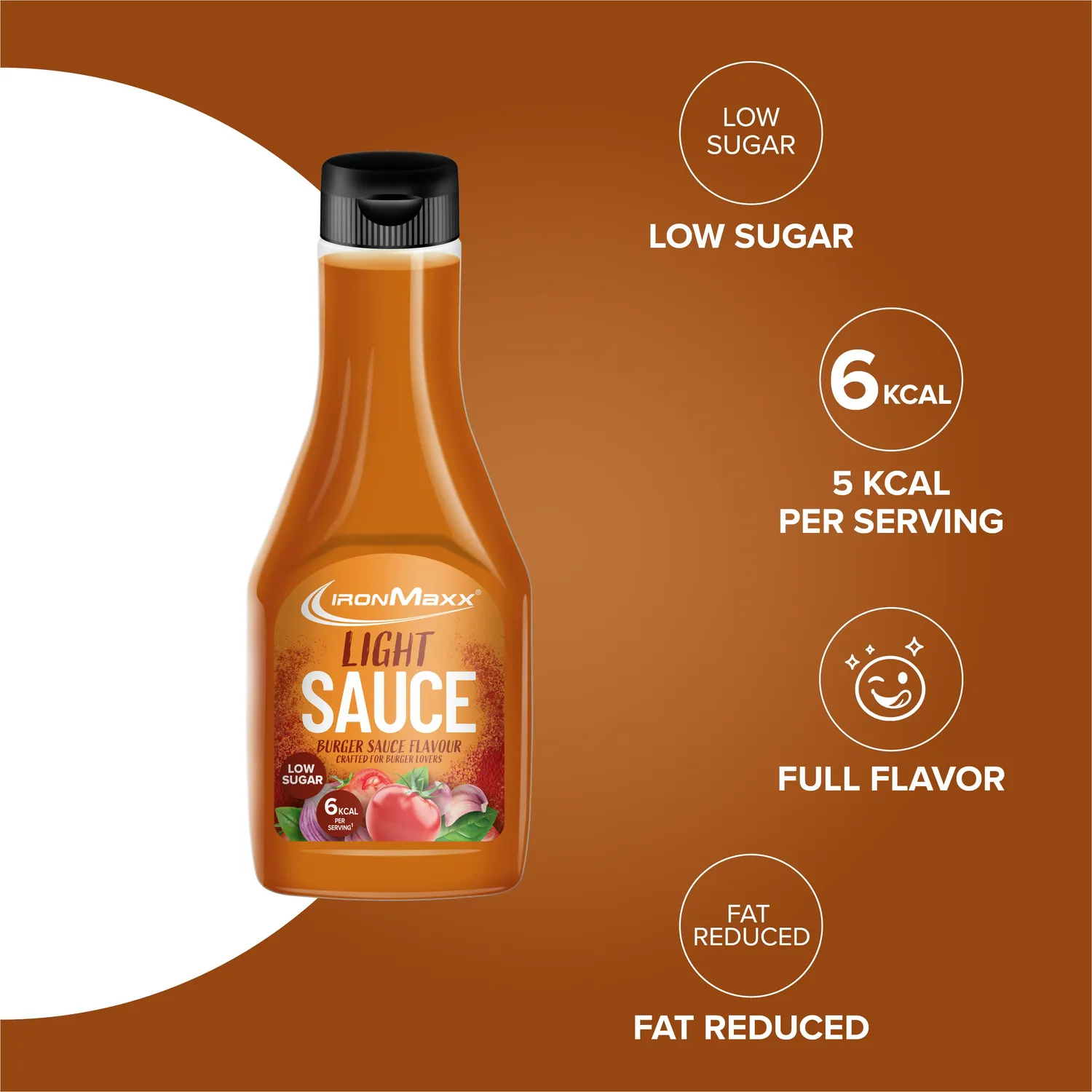 Iron Maxx Light Sauce Burger Sauce 285ml Kalorienbewusst