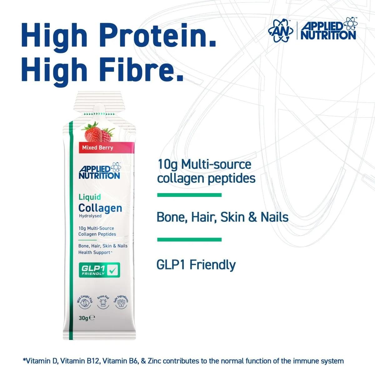 Applied Nutrition Liquid Collagen Gel Mixed Berry Einzel-Gel