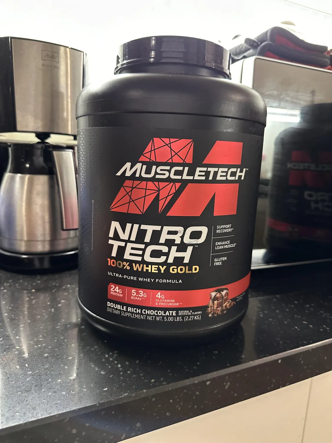 MuscleTech Nitro Tech 100% Whey Gold Whey Protein French Vanilla Cream 2 lb zuckerarm