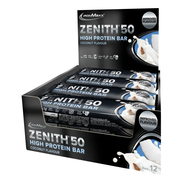 Iron Maxx ZENITH® 50 Protein Riegel Kokosnuss 12x100 g