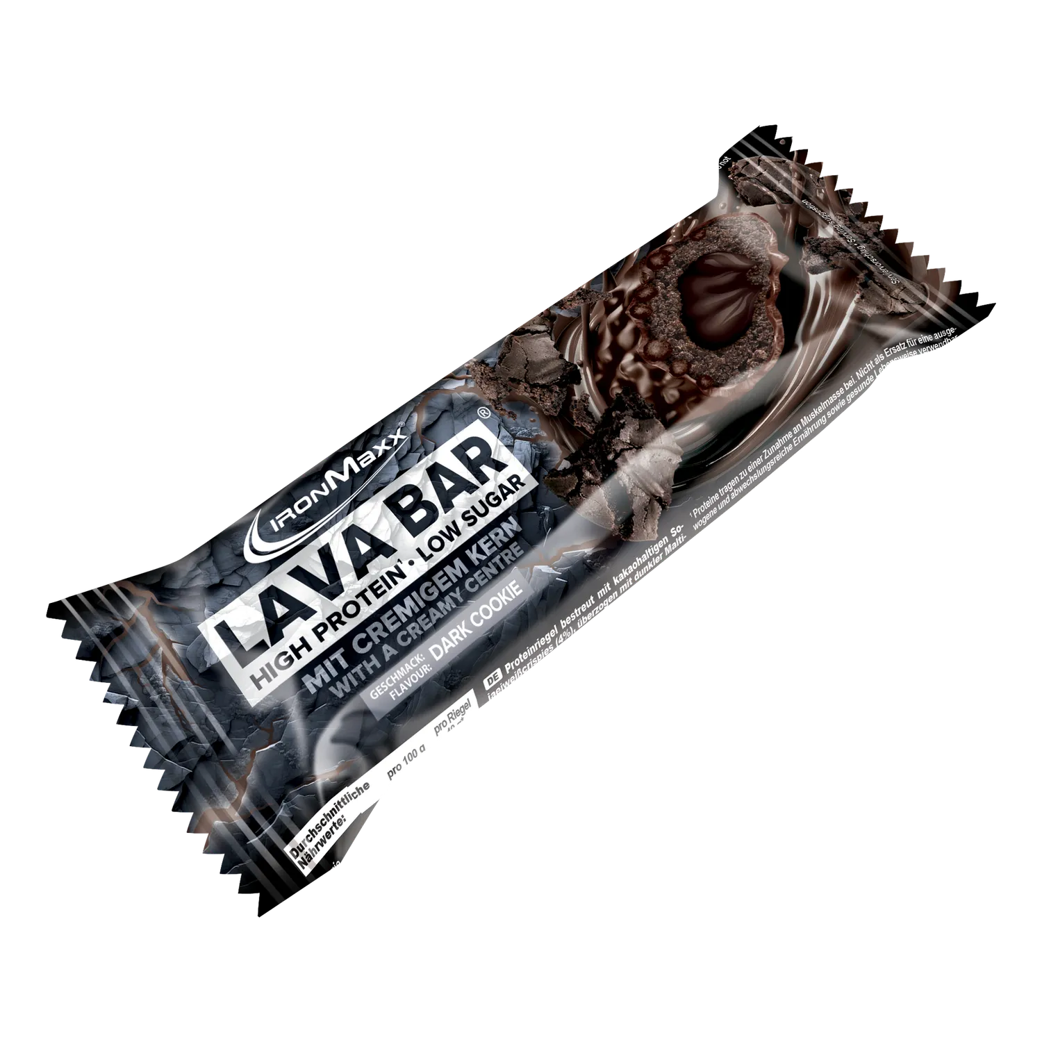 Iron Maxx Lava Bar 18x40g Proteinriegel Dark Cookie Low Sugar