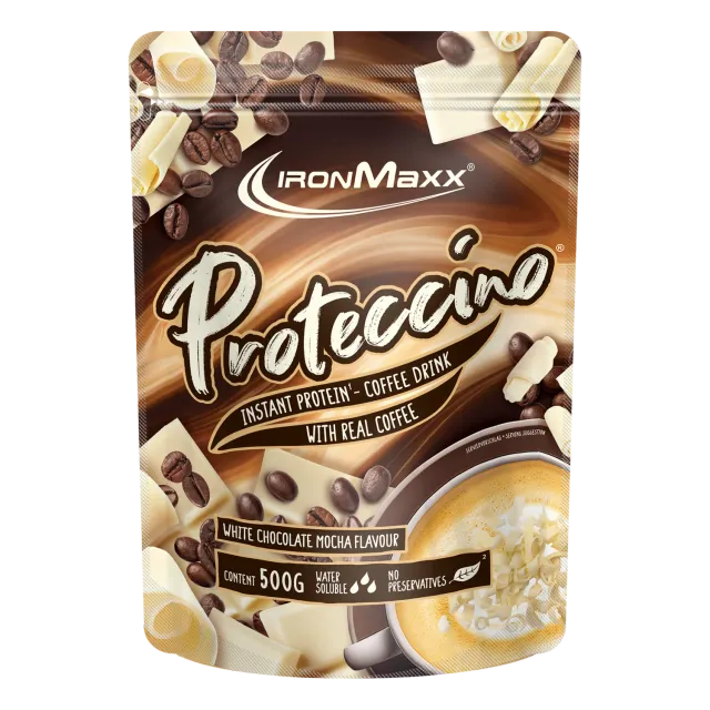 Iron Maxx Proteccino Protein-Kaffee 500g White Chocolate Mocha koffeinhaltig