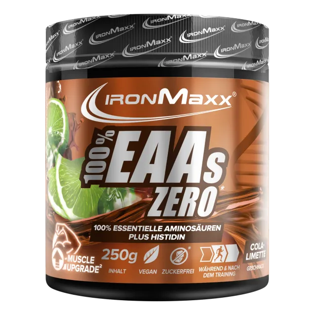 Iron Maxx 100% EAAs Zero EAA Pulver Cola Lime 250g zuckerfrei