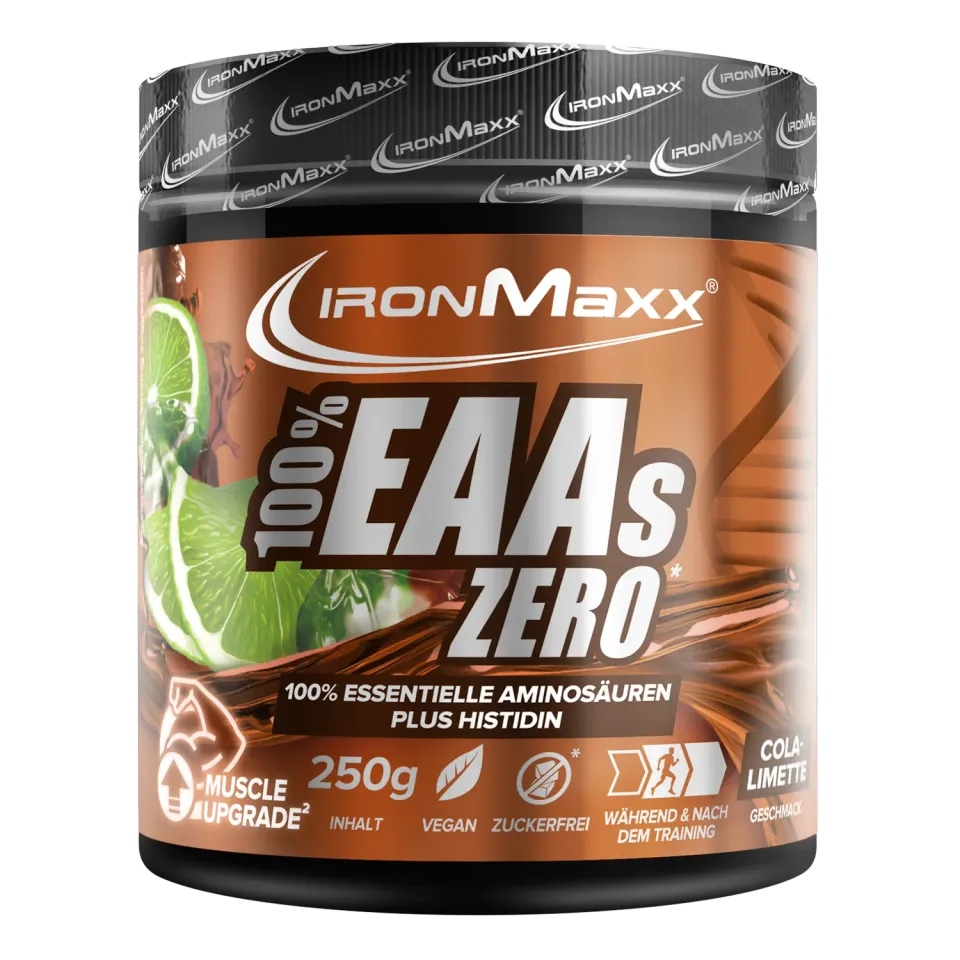 Iron Maxx 100% EAAs Zero EAA Pulver Cola Lime 250g zuckerfrei
