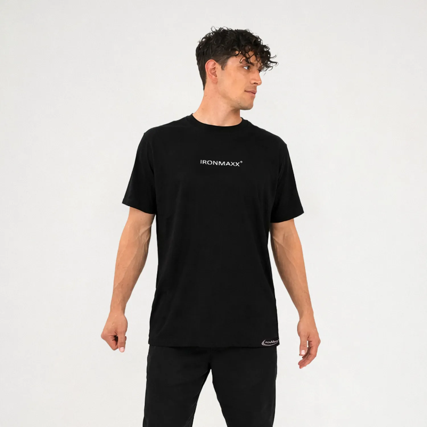 Iron Maxx T-Shirt Herren Schwarz Größe S Baumwolle