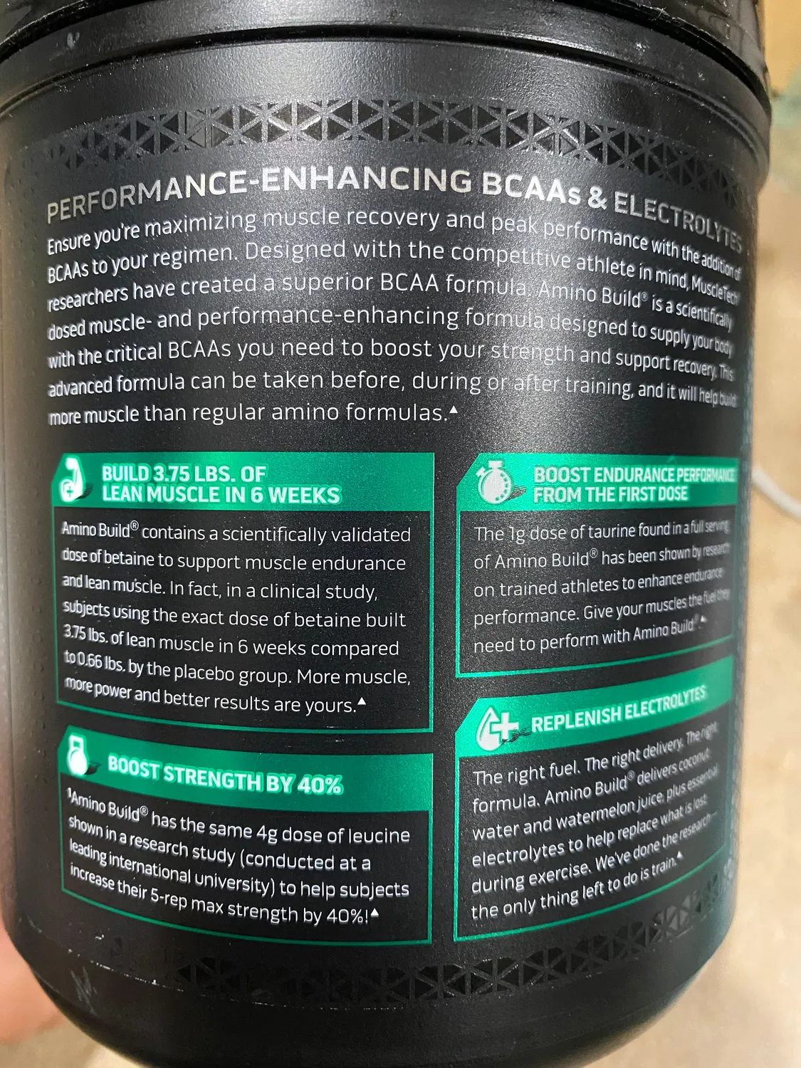 MuscleTech Amino Build BCAA Pulver 40 Portionen Tropical Twist