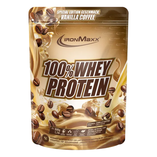 Iron Maxx 100% Whey Protein 500g Vanille Kaffee zuckerfrei
