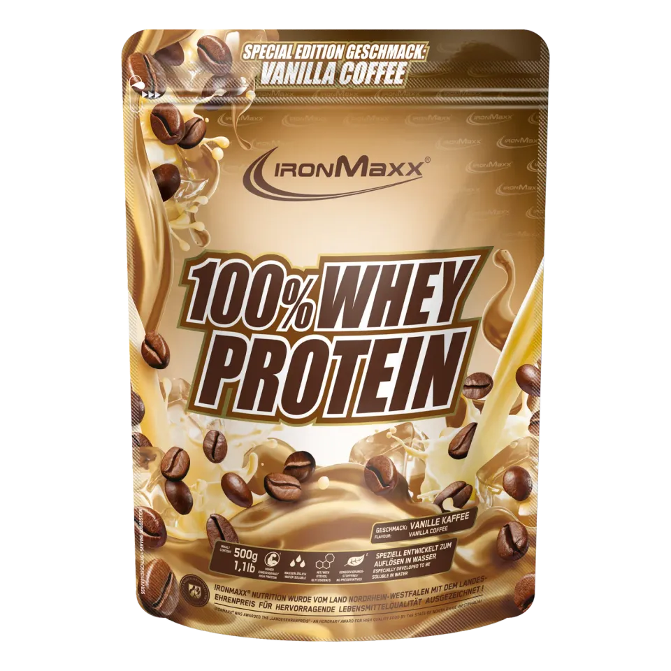 Iron Maxx 100% Whey Protein 500g Vanille Kaffee zuckerfrei