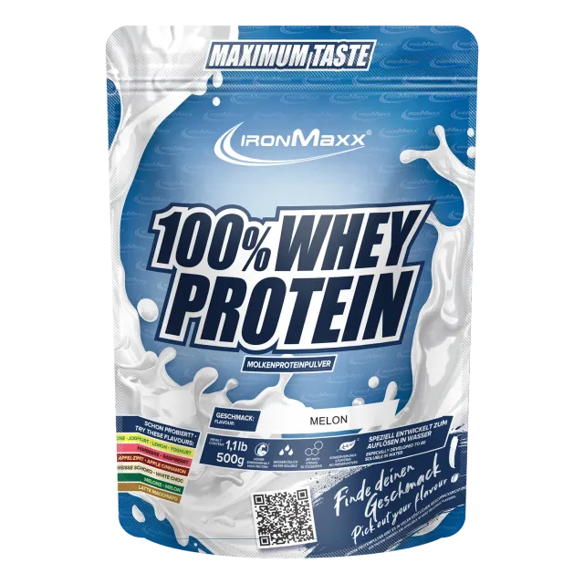 Iron Maxx 100% Whey Protein Pulver Melone 500g zuckerfrei
