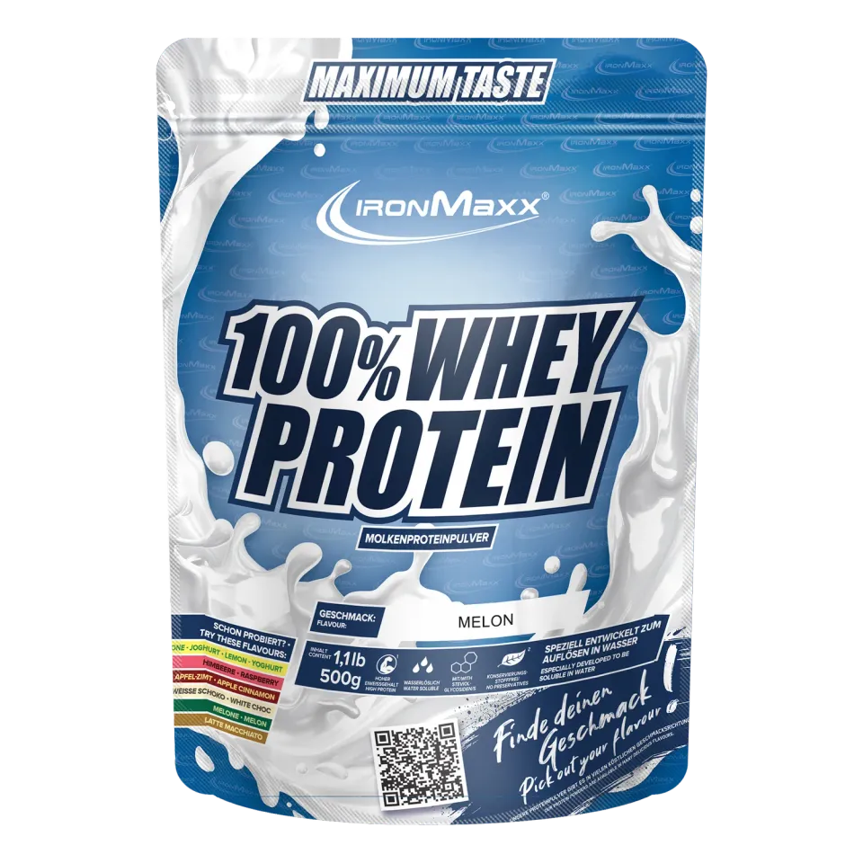 Iron Maxx 100% Whey Protein Pulver Melone 500g zuckerfrei