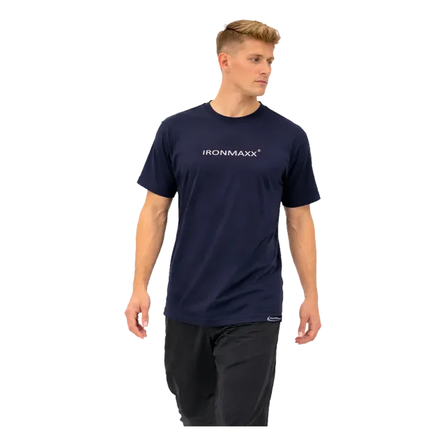 IronMaxx T-Shirt Herren Dunkelblau S Kurzarm Shirt