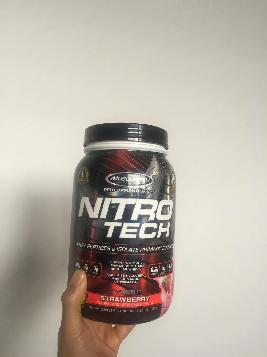 MuscleTech Nitro-Tech Whey Protein Pulver 2 lb Milk Chocolate mit Kreatin
