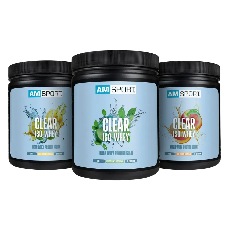 AMSPORT Clear Iso Whey Isolat Eistee Pfirsich 300g