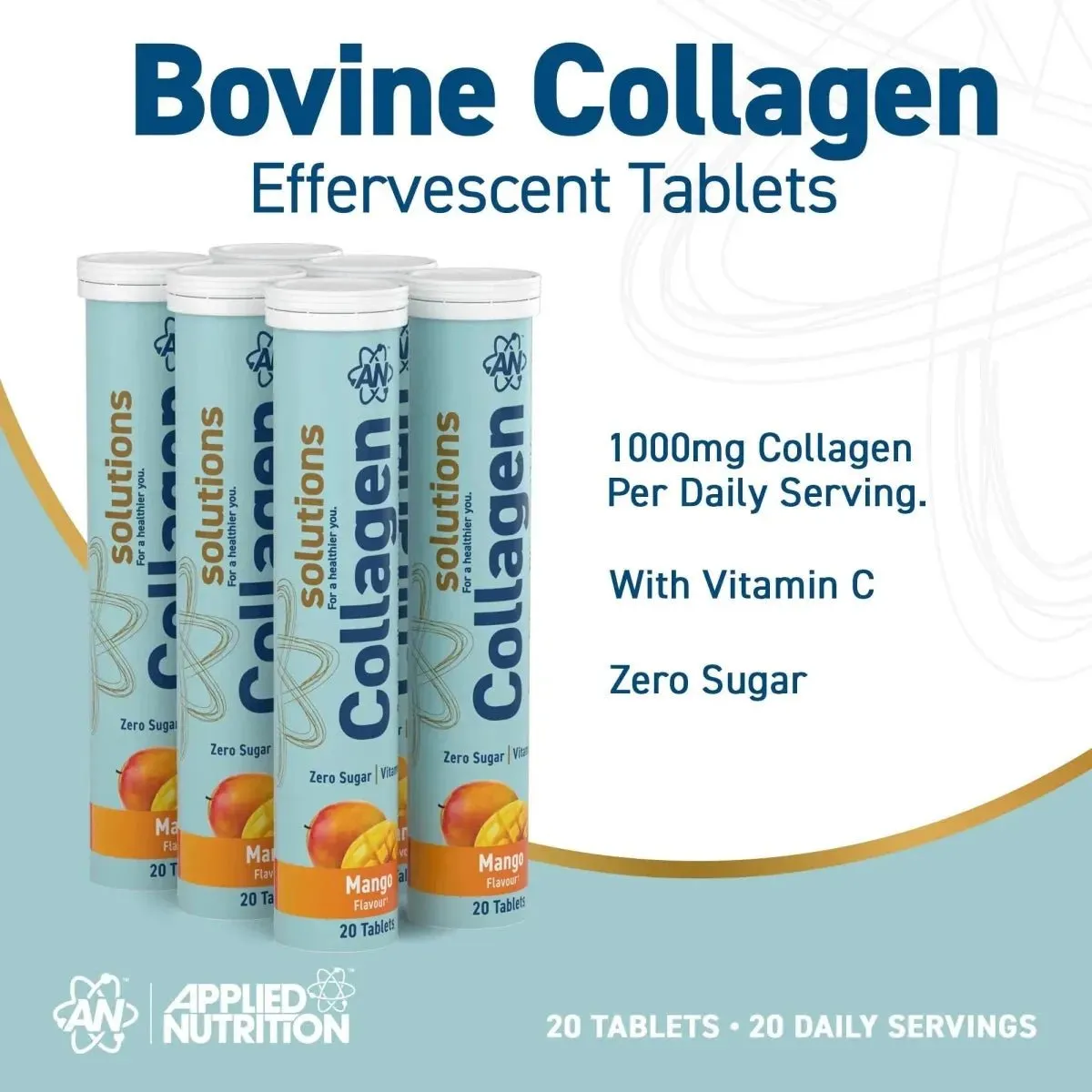 Applied Nutrition Collagen Brausetabletten Mango 20 Stück