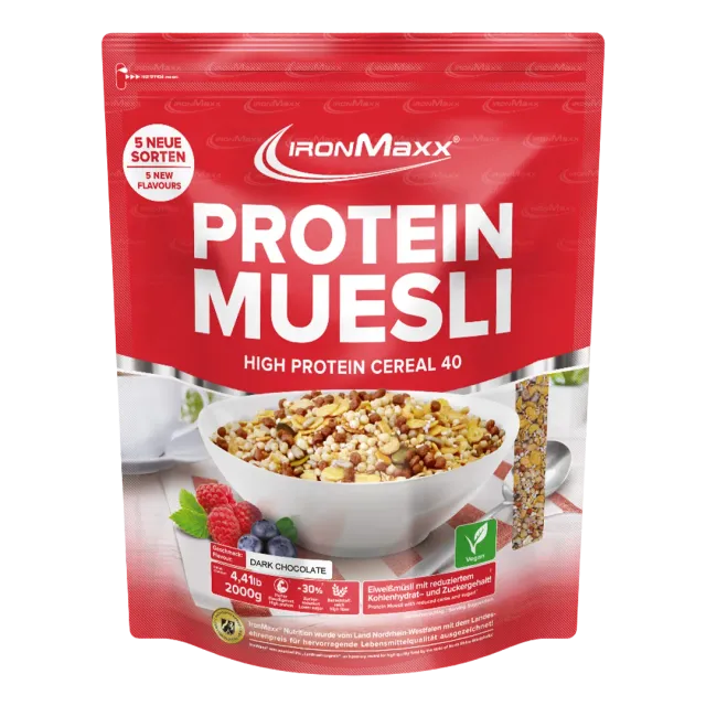 Iron Maxx Protein Müsli 2000g Dark Chocolate proteinreich