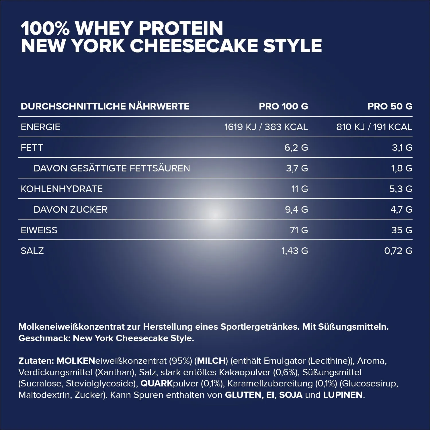 Iron Maxx 100% Whey Protein Cheesecake Pulver 900g zuckerfrei