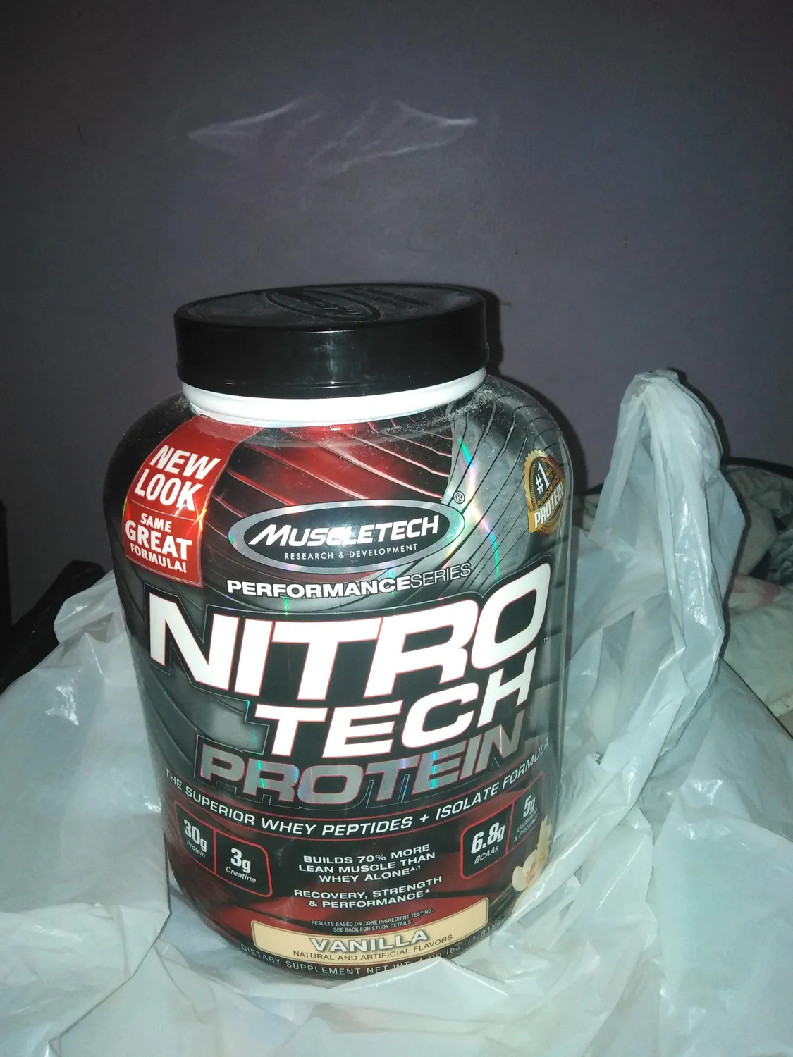 MuscleTech Nitro-Tech Whey Protein Pulver 2 lb Milk Chocolate mit Kreatin