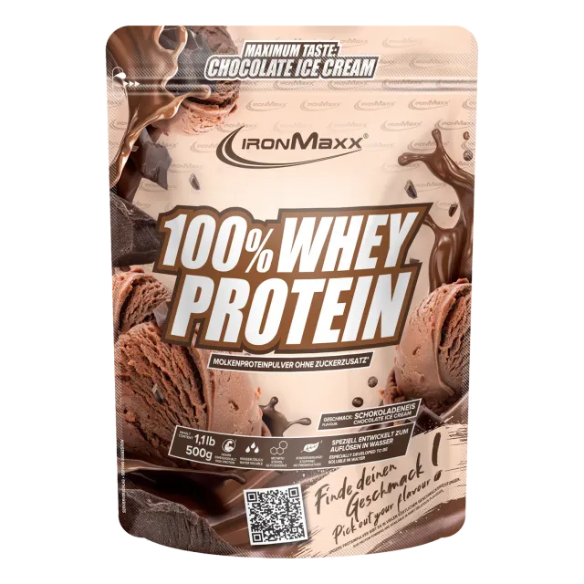 Iron Maxx 100% Whey Protein Proteinpulver Ice Cream Chocolate 500g