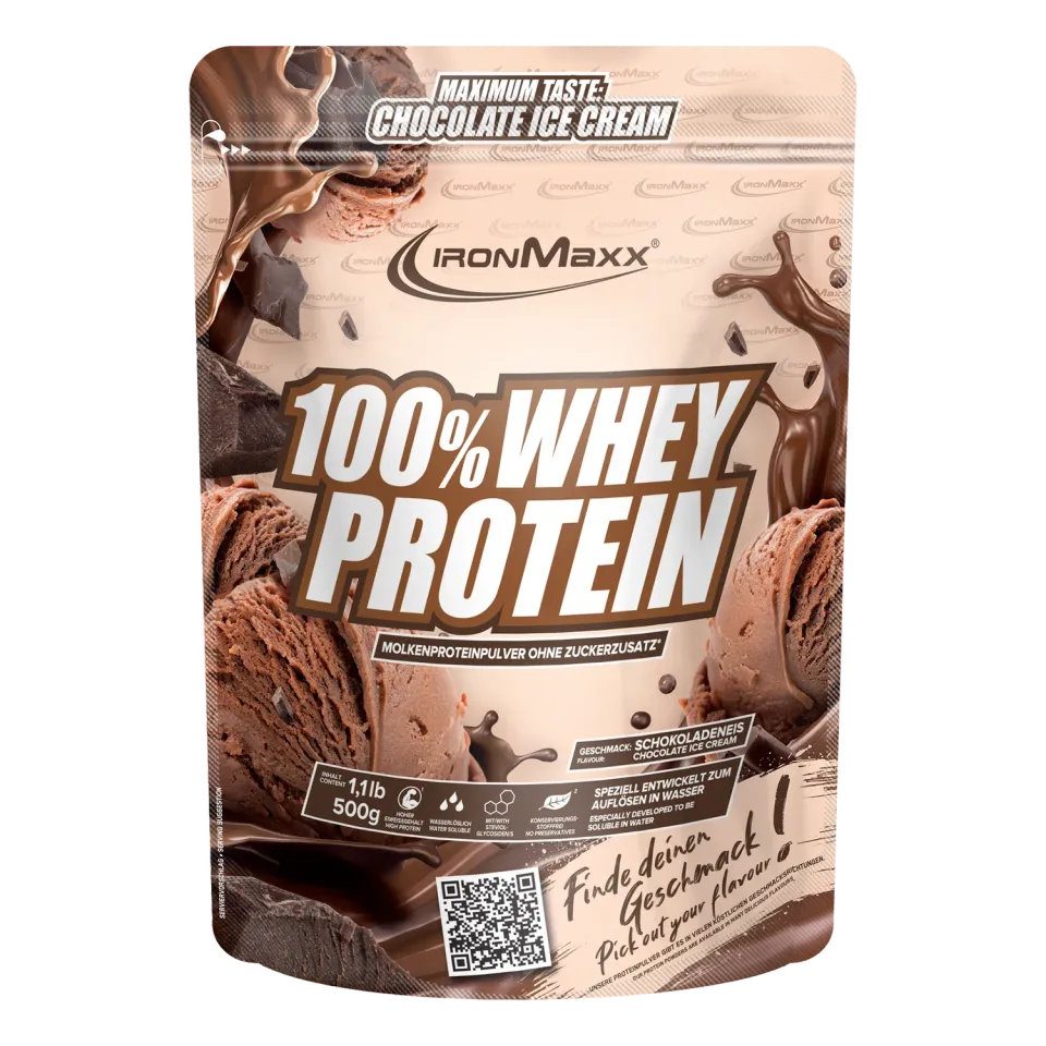 Iron Maxx 100% Whey Protein Proteinpulver Ice Cream Chocolate 500g