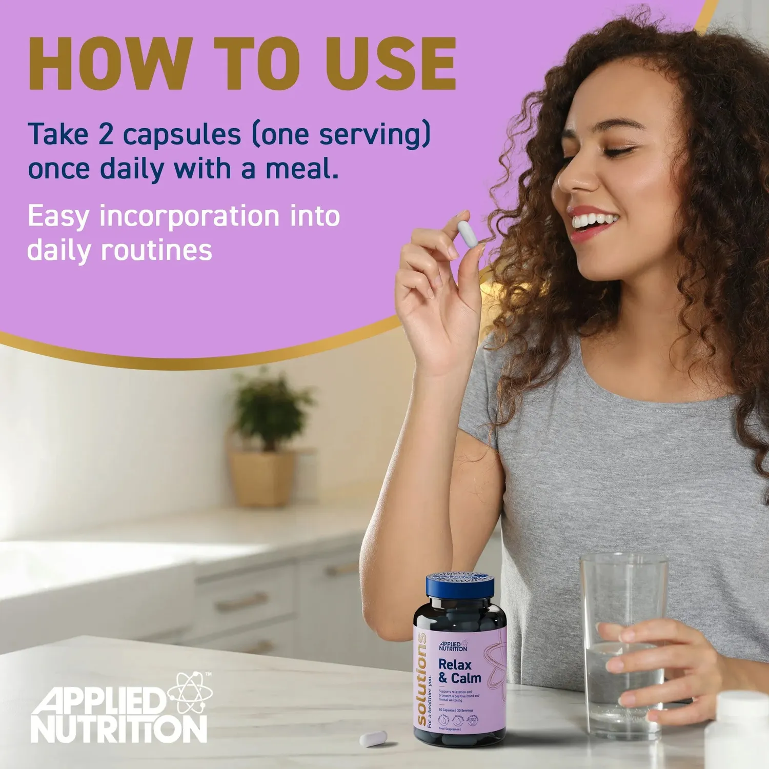 Applied Nutrition Relax & Calm Kapseln 60 Kapseln Ashwagandha