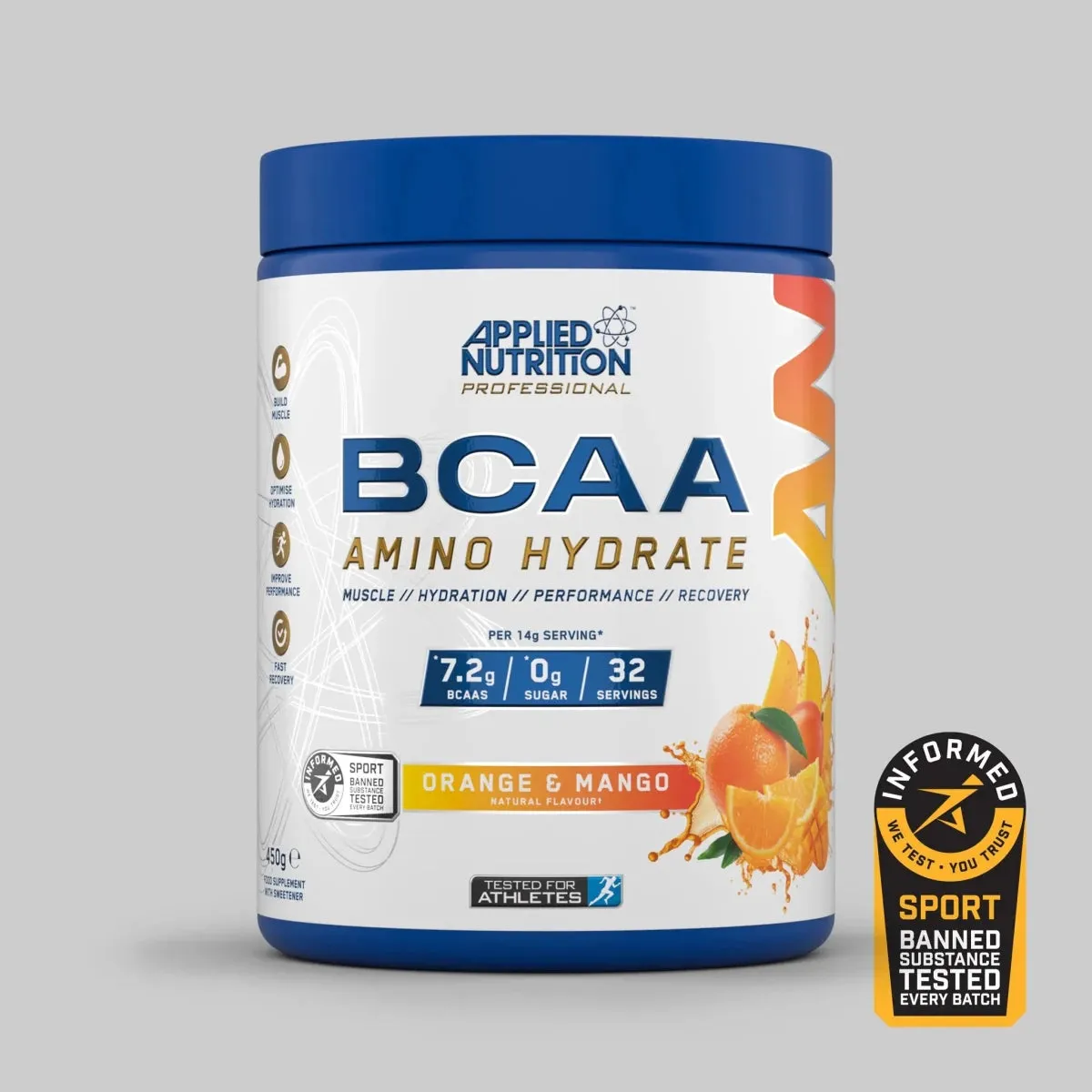 Applied Nutrition BCAA Amino Hydrate Pulver 450 g zuckerfrei