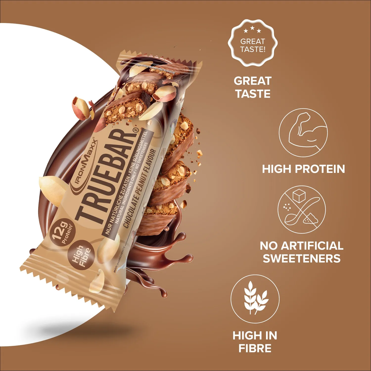 Iron Maxx TrueBar Proteinriegel 45g Chocolate Peanut