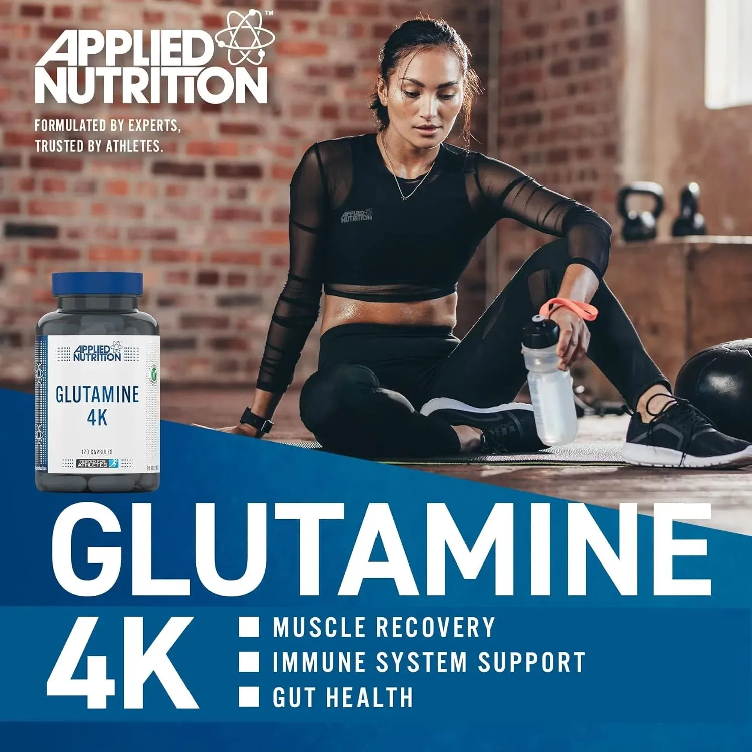 Applied Nutrition Glutamin 4K Kapseln 4 g vegan