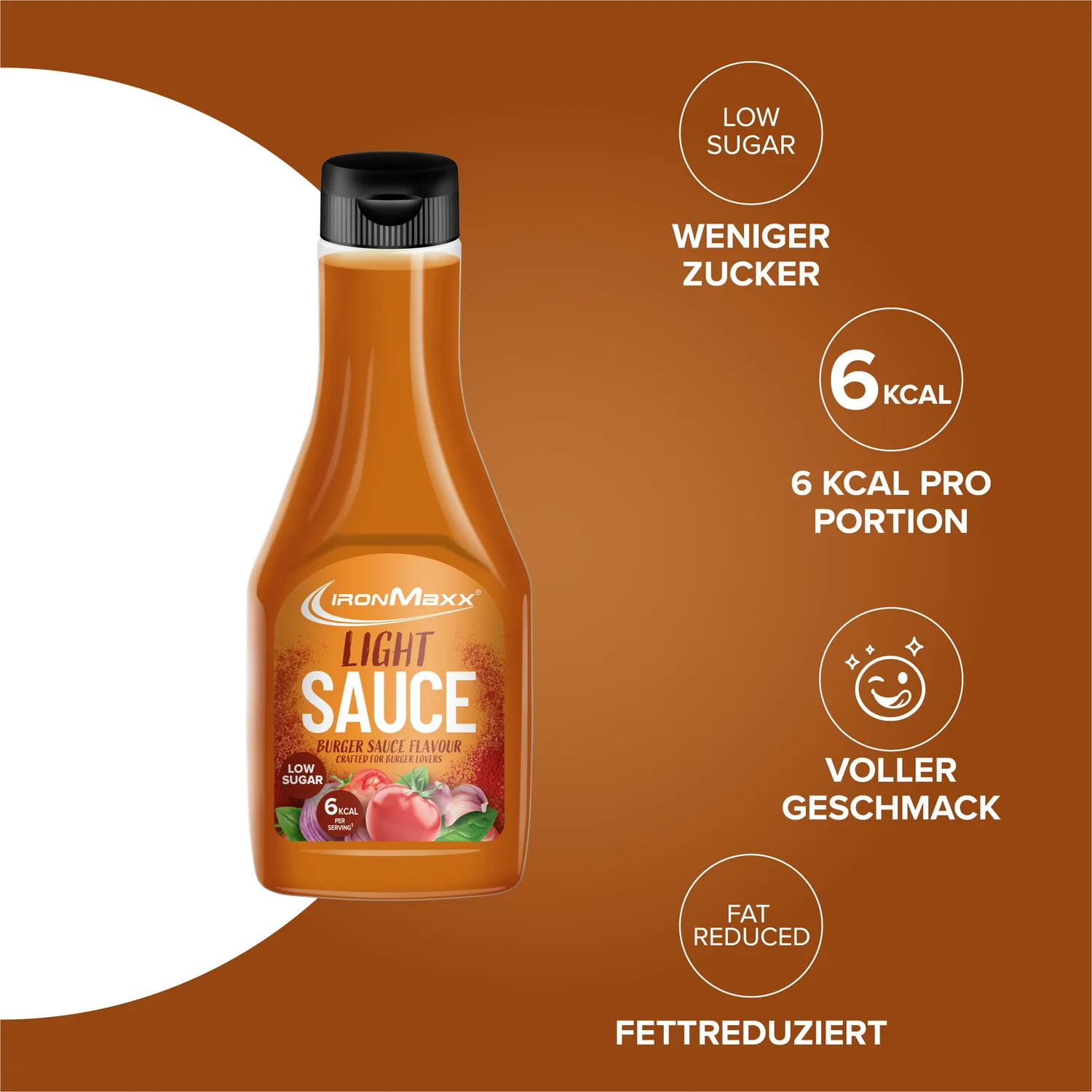 Iron Maxx Light Sauce Burger Sauce 285ml Kalorienbewusst