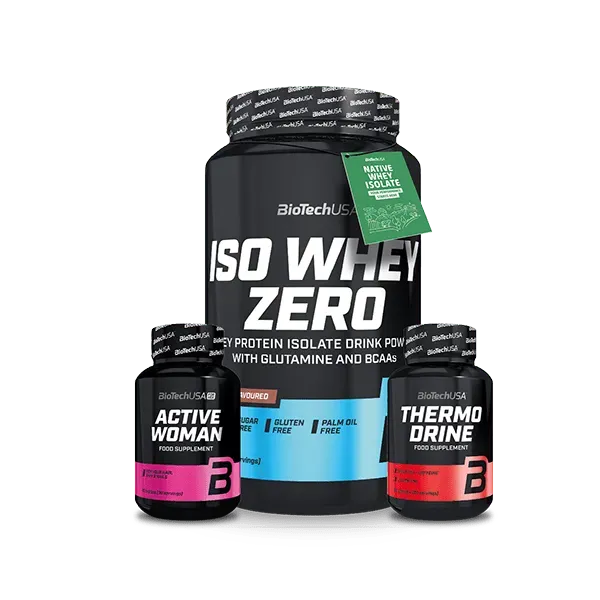 BioTechUSA Abnehm-Pack Iso Whey Zero Active Woman