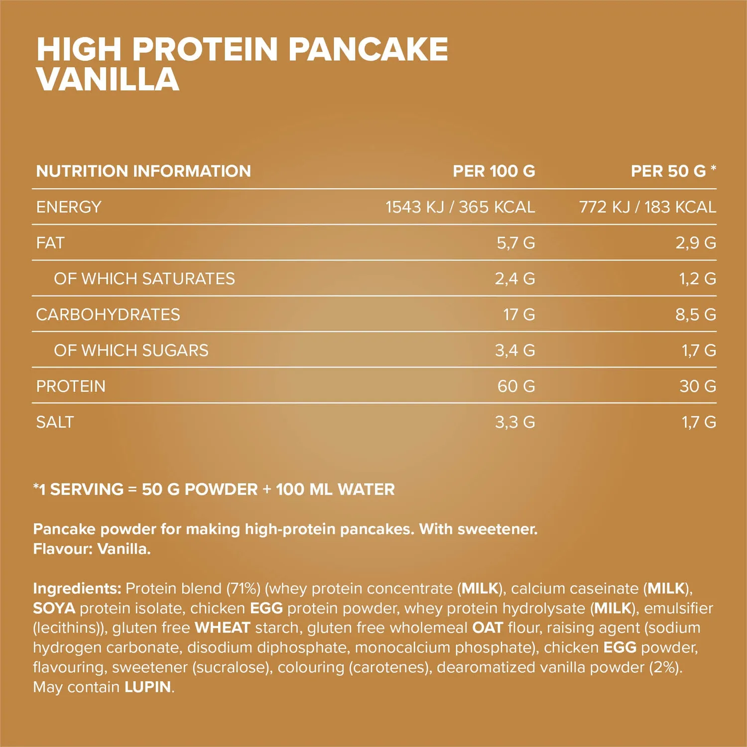 Iron Maxx High Protein Pancake Protein Pancake Pulver 450 g Vanilla
