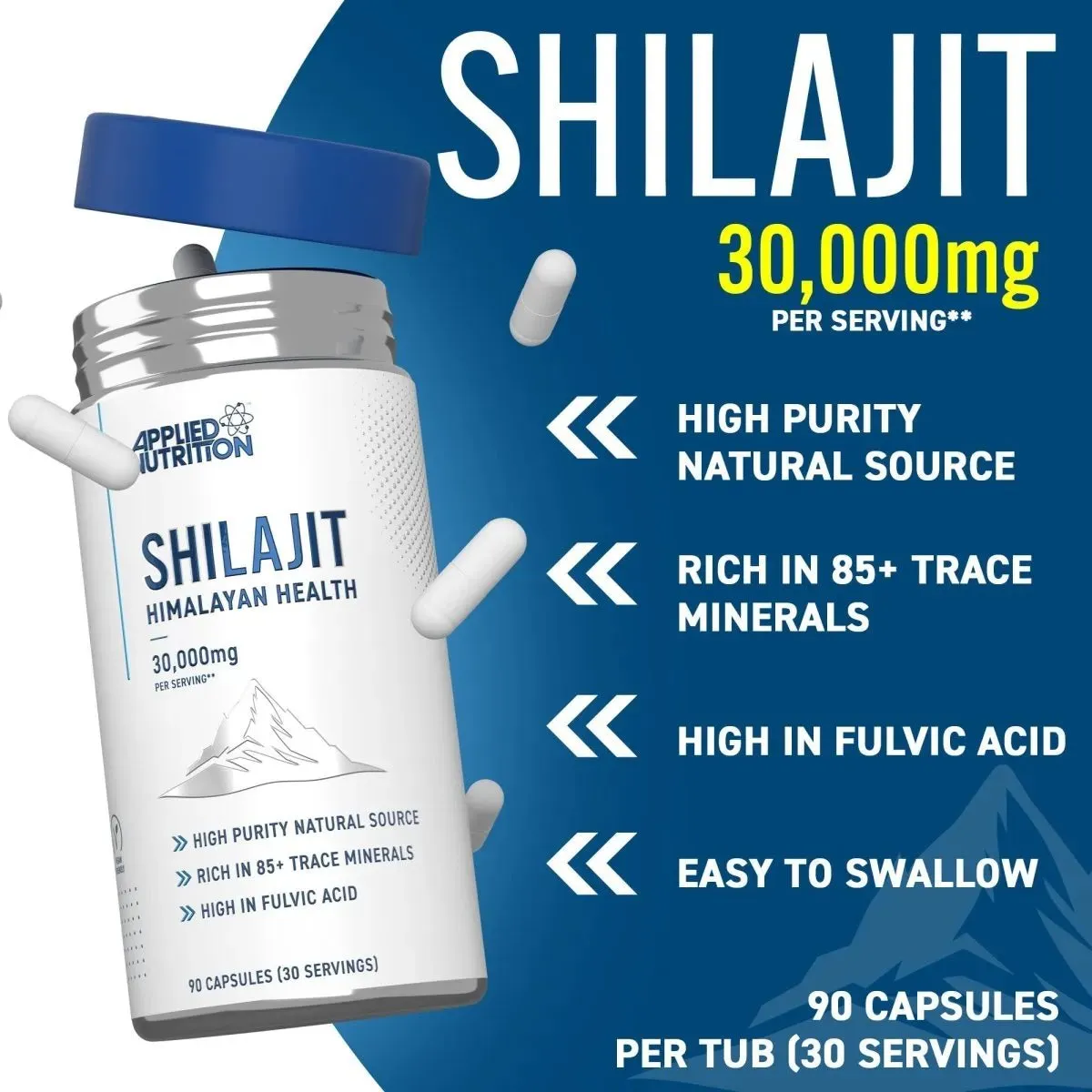 Applied Nutrition Shilajit Kapseln 90 Stück Himalaya