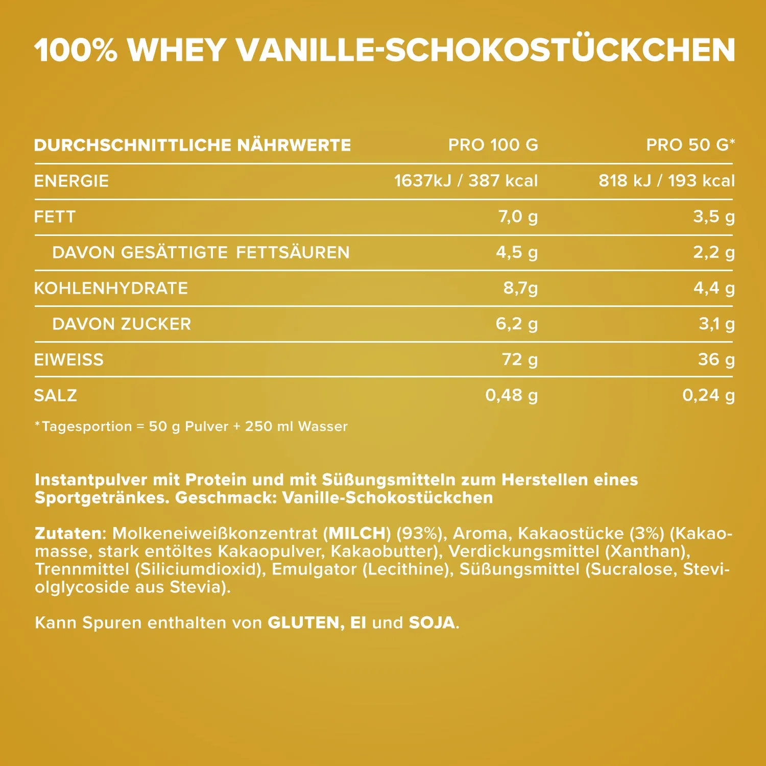 Iron Maxx 100% Whey Protein Vanilla Choco Chunk 500 g – klumpenfrei