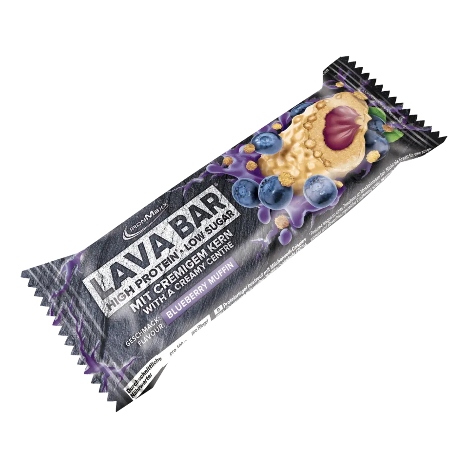 Iron Maxx Lava Bar Protein Riegel 40g Blueberry Muffin Low Sugar