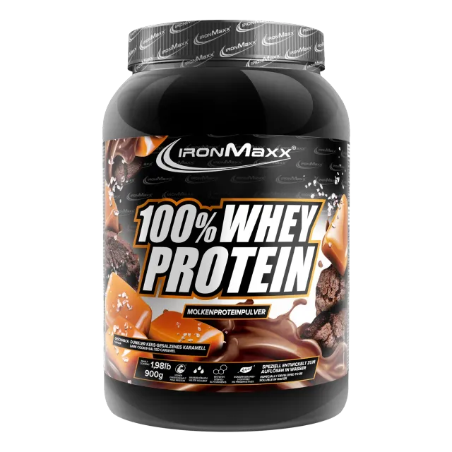 Iron Maxx 100% Whey Protein Dark Cookies Salted Caramel 900 g
