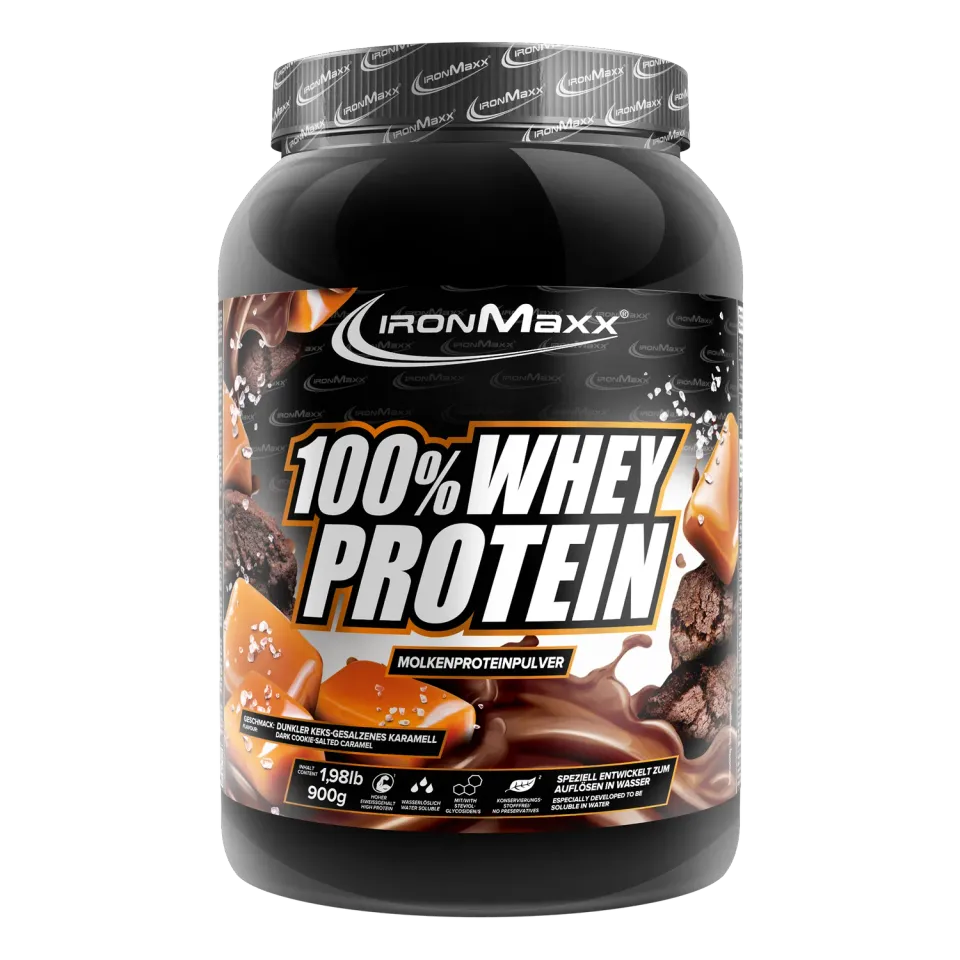 Iron Maxx 100% Whey Protein Dark Cookies Salted Caramel 900 g