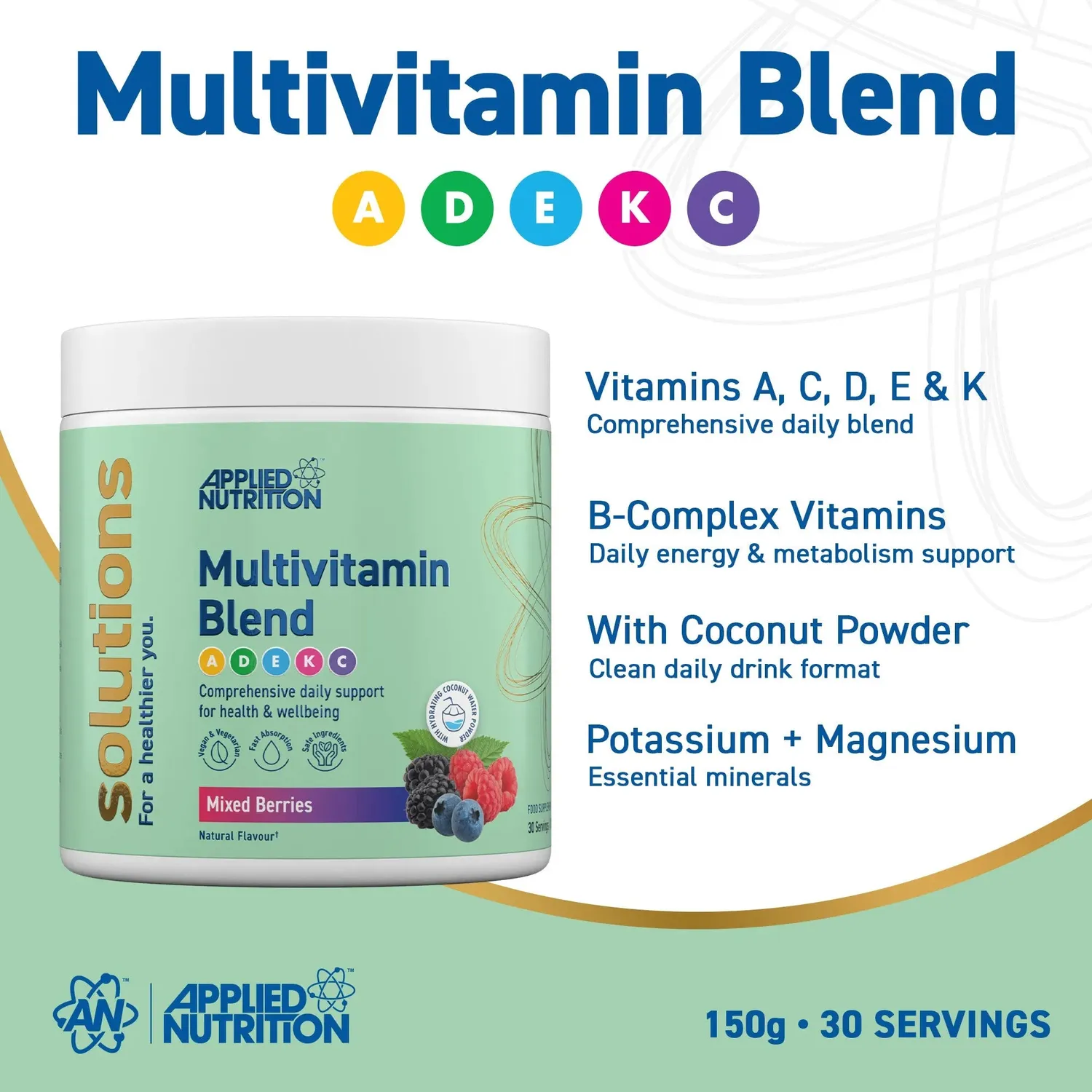 Applied Nutrition Solutions Multivitamin Pulver zuckerfrei