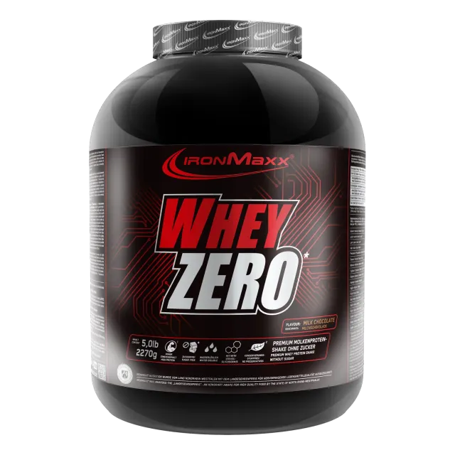 Iron Maxx Whey ZERO Proteinpulver Milchschokolade 2270 g – zuckerfrei