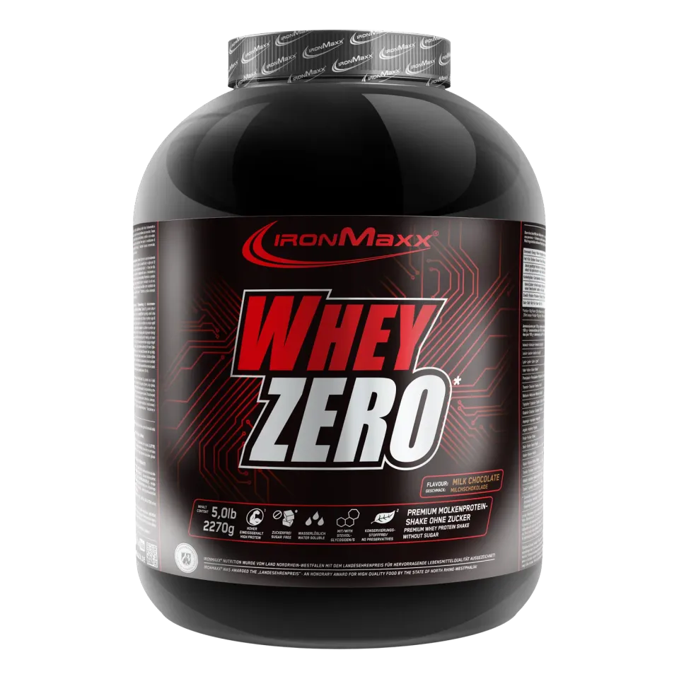 Iron Maxx Whey ZERO Proteinpulver Milchschokolade 2270 g – zuckerfrei