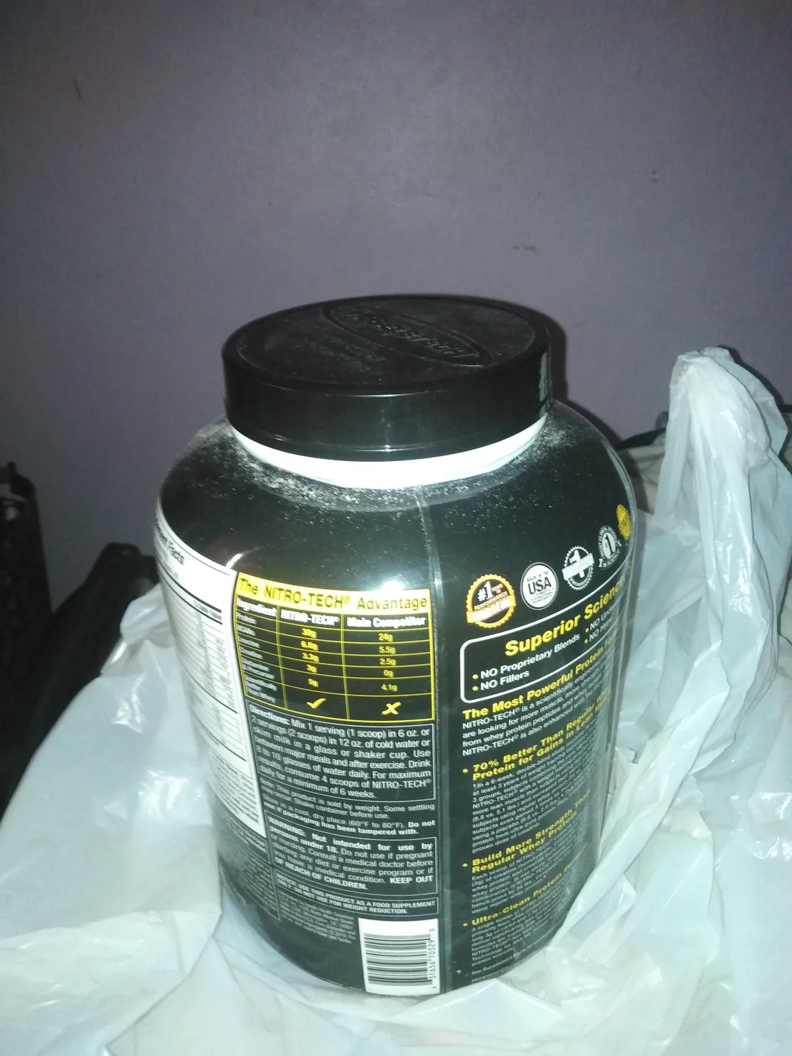 MuscleTech Nitro-Tech Whey Protein Pulver 2 lb Milk Chocolate mit Kreatin