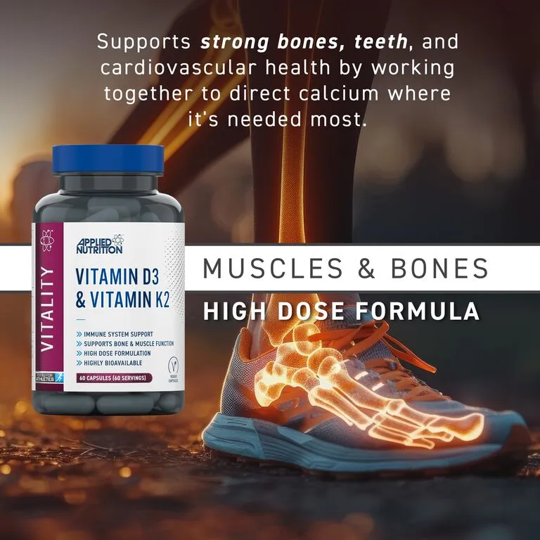Applied Nutrition Vitamin D3 Kapseln 90 Stück für Muskeln