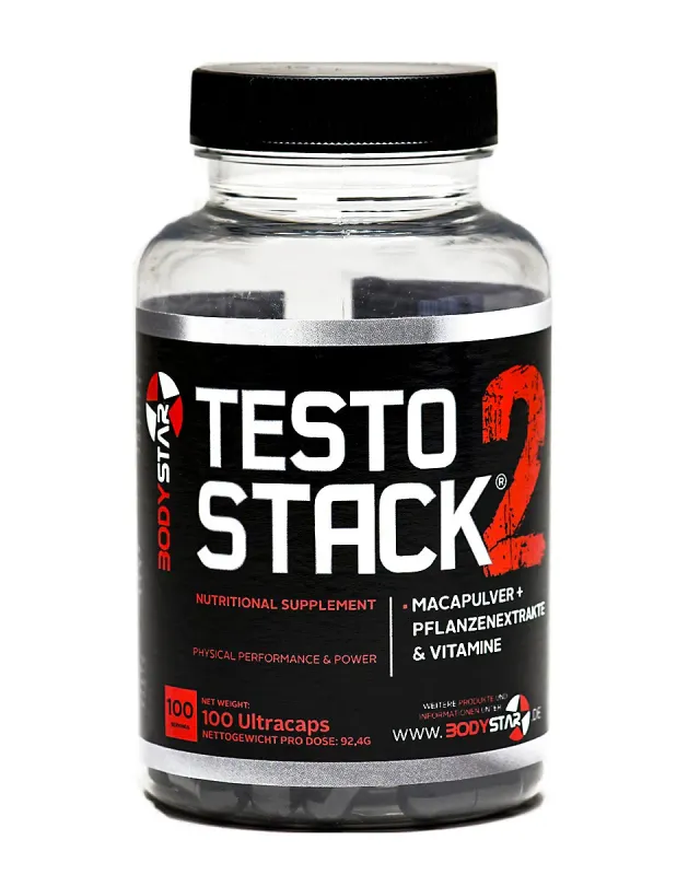 Body Star TestoStack® 2 Kapseln 90 Stück Muskelaufbau