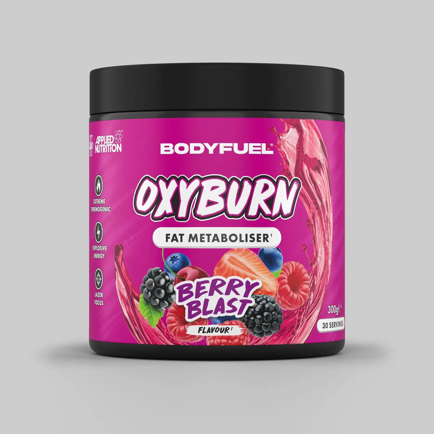 Applied Nutrition BODYFUEL OxyBurn Powder Pulver Blue Raspberry Koffein