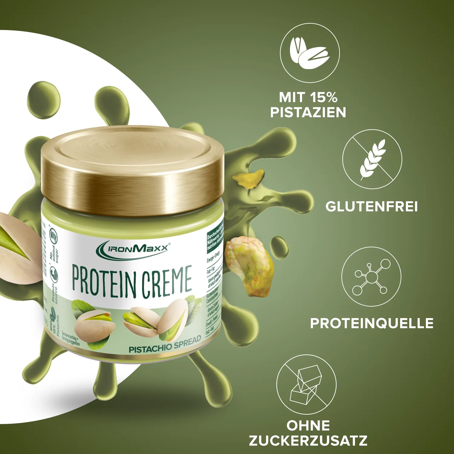 Iron Maxx Protein Creme Pistazie 200 g ohne Zuckerzusatz