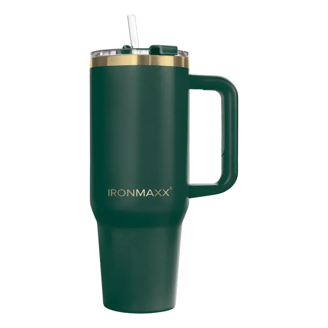 IronMaxx Cup V3.0 Trinkbecher Granite Green 1200ml isoliert